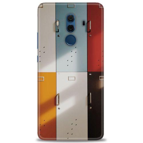 Huawei Mate 10 Pro Kılıf HD Baskılı Kılıf - Renkli Kapılar + Tam Ekran Koruyucu