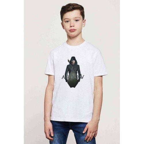 Arrow Amell SummerSlam Baskılı Unisex Çocuk Beyaz t-shirt