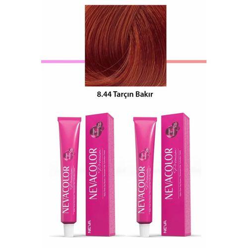 2 li Set Premium 8.44 Tarçın Bakır - Kalıcı Krem Saç Boyası 2 X 50 g Tüp