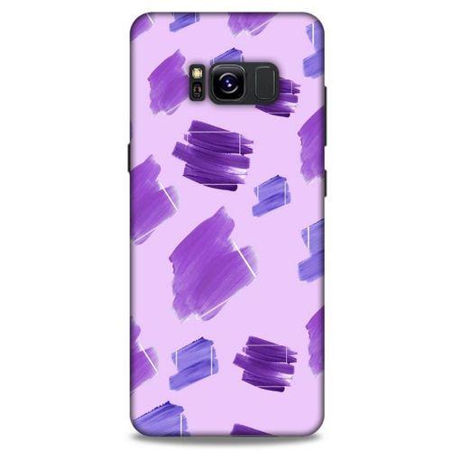 Samsung Galaxy S8 Uyumlu Kılıf Mor Delisi (25) Antişok Kapak Suluboya