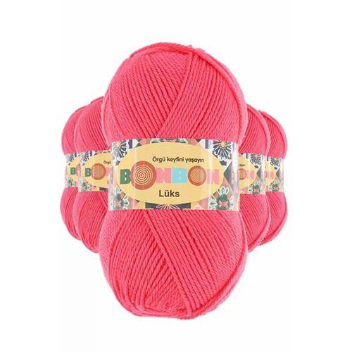 5 Adet Lüks Patik İpi Yünü Mercan 98299