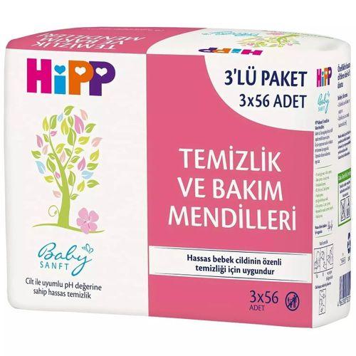 Hipp Hipp Temizlik ve Bakım Mendili 3'Lü 168 Yaprak