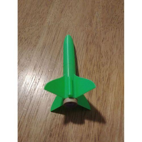 Spiral Baskı 13mm Model Roket - 3720756