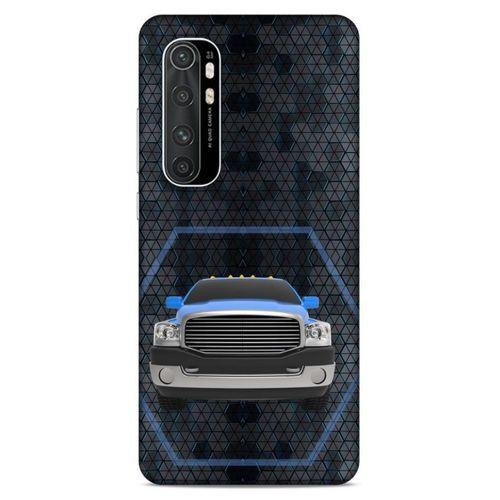 Lopard Xiaomi Mi Note 10 Lite Uyumlu Kılıf PickUpX (8) Baskılı Kılıf Gece Mavi