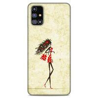 Lopard Samsung Galaxy M31s Uyumlu Kılıf Sürreal Yüzler ♀ (38) Neo Hybrid Kılıf Desenli