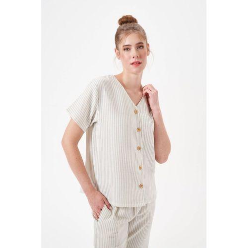 Pjs 29098 Kadın Düğmeli Pijama Takım