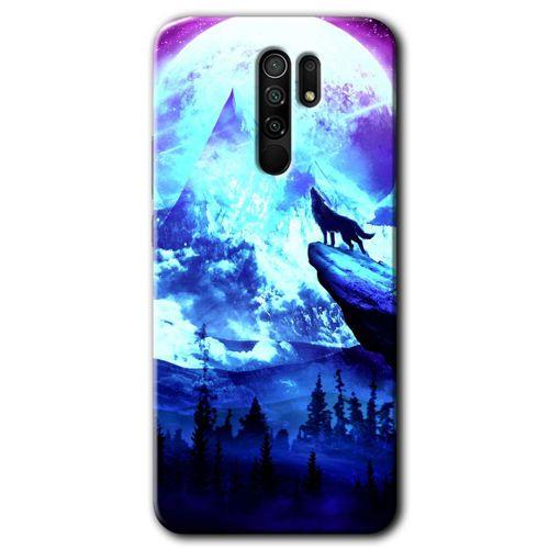 Xiaomi Redmi 9 Kılıf HD Desen Baskılı Arka Kapak - Mega Kurt