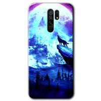 Xiaomi Redmi 9 Kılıf HD Desen Baskılı Arka Kapak - Mega Kurt