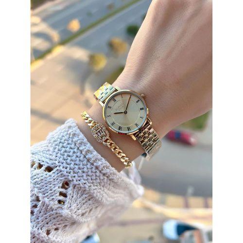 Jg.Polo Club Çelik Kasa & Kordon Kararma Ve Renk Atma Yapmaz Kadın Kol Saati+Bileklik JG015809.3