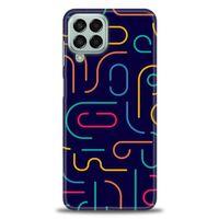 Samsung Galaxy M33 Kılıf HD Baskılı Kılıf - Renkli Çubuklar + Tam Ekran Koruyucu