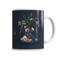 Mario X Tartarugas Kupa Bardak Porselen