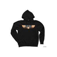 Top Gun Hard Lock Siyah Kapşonlu Sweatshirt Hoodie