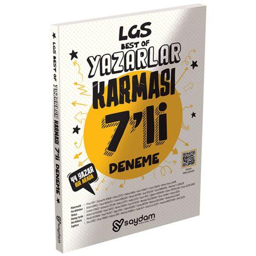 8. Sınıf LGS Best Of Yazarlar Karması 7 li Deneme Video Çözümlü Saydam Yayınları