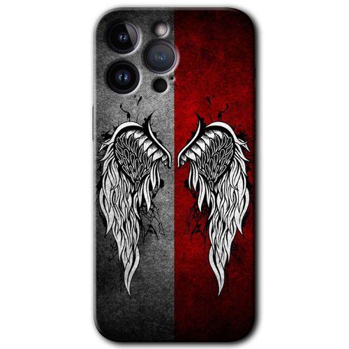 Potkal Hediye Fabrikası iPhone 14 Pro Kılıf HD Desen Baskılı Arka Kapak - Lucifer