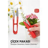 Profesyonel 2’li Mini Budama Seti:  Hassas Çiçek ve Bitki Makası - Çelik Ultra Keskin Seri