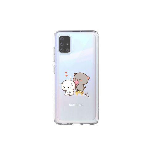 Samsung Galaxy A51 Şeffaf Kılıf Şirin Ayıcıklar Desenli