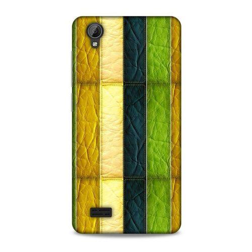 Vestel Venüs V5 Kılıf Patchwork (37) Silicone Cover Sarı Lacivert