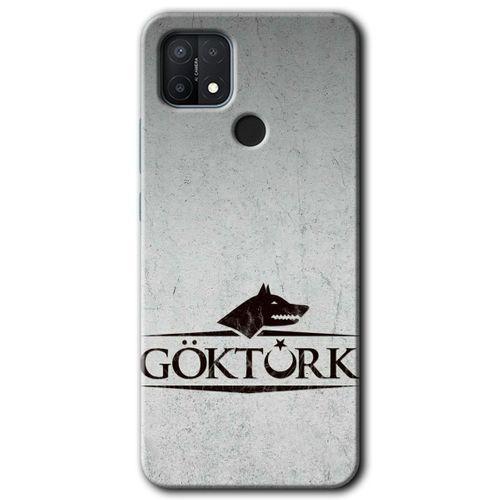 OPPO Oppo A15 Kılıf HD Desen Baskılı Arka Kapak + Temperli Cam - Göktürk