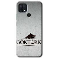 OPPO Oppo A15 Kılıf HD Desen Baskılı Arka Kapak + Temperli Cam - Göktürk