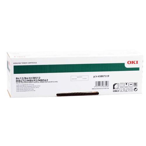 Okı 45807102 Yazıcı Toneri Siyah - B412 B432 B512 Mb472 Mb492 Mb562 - 3.000 Sayfa