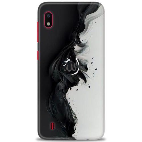 Samsung Galaxy A10 Kılıf HD Baskılı Kılıf - Siyah ve Beyaz + Tam Ekran Koruyucu