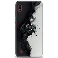 Samsung Galaxy A10 Kılıf HD Baskılı Kılıf - Siyah ve Beyaz + Tam Ekran Koruyucu