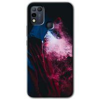 İnfinix Hot 10 Play Kılıf HD Desen Baskılı Arka Kapak - Smoke-Man