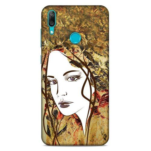 Lopard Huawei Y7 Prime 2019 Uyumlu Kılıf Sürreal Yüzler ♀ (28) Arka Kapak Desenli