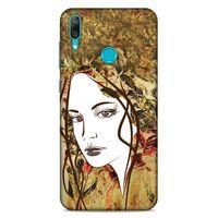 Lopard Huawei Y7 Prime 2019 Uyumlu Kılıf Sürreal Yüzler ♀ (28) Arka Kapak Desenli