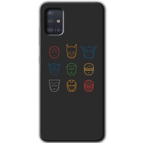 Galaxy A51 Kılıf HD Desen Baskılı Arka Kapak - Avengers Minimalism