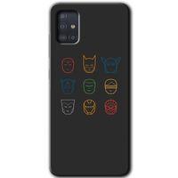 Galaxy A51 Kılıf HD Desen Baskılı Arka Kapak - Avengers Minimalism