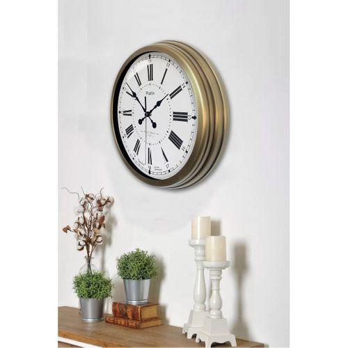 40 Cm Eskitme Metal Roma Rakamlı Duvar Saati