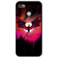 General Mobile GM 8 Go HD Baskılı Kılıf + 9D Tam Ekran Koruyucu - Dragon Night