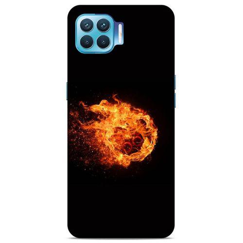 Lopard Oppo Reno 4 Lite Uyumlu Kılıf FireX (29) Arka Koruma Kılıfı Ateş Topu