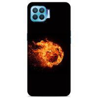 Lopard Oppo Reno 4 Lite Uyumlu Kılıf FireX (29) Arka Koruma Kılıfı Ateş Topu
