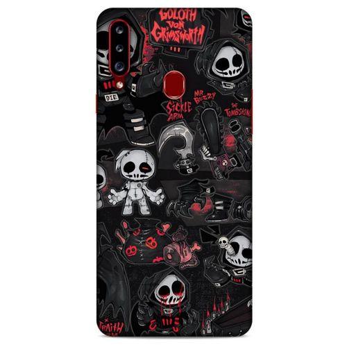 Samsung Galaxy A20s Uyumlu Kılıf Motorsiklet (30) Silicone Case İskelet