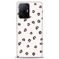 Xiaomi Mi 11T Kılıf HD Baskılı Kılıf - Kahveli Leopar + Tam Ekran Koruyucu