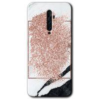 Oppo Reno 2z Kılıf HD Baskılı Desen + Hayalet Cam Yandan Görünmez