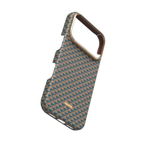 Apple iPhone 17 Pro Max Kılıf M-safe Şarj Özellikli Raptic Aramid Skin Origin Serisi Karbon Kapak