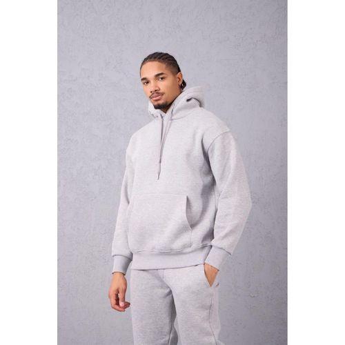 Şardonlu Kanguru Cepli Sweatshirt - 3 İplik Şardonlu Lastik Paça Erkek Eşofman Altı- Eşofman Takımı - Grimelanj