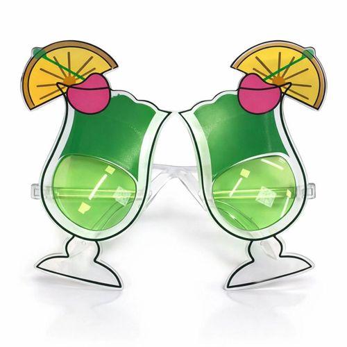 Yeşil Kokteyl Bardak Parti Gözlüğü