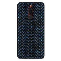 Xiaomi Redmi 8 Kılıf Dragons (4) Koruma Kılıfı Ejderha Skin Lacivert
