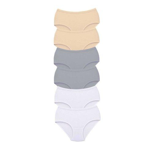 6 Adet Tutku Kadın Yüksek Bel Bato Kalın Lastik Külot S20