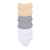 6 Adet Tutku Kadın Yüksek Bel Bato Kalın Lastik Külot S20