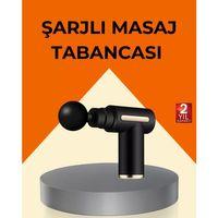Şarjlı Kas Masaj Aleti 6 Kademe 4 Başlık Derin Doku Ems Titreşim Sporcu Masaj Tabancası