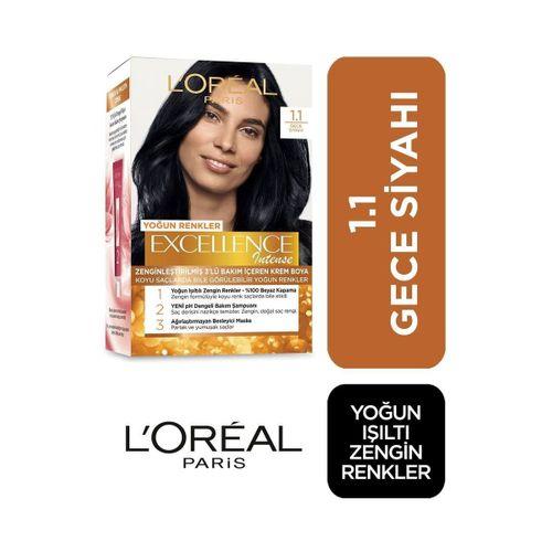 Saç Boyası - Excellence Intense No: 1.1 Yoğun Siyah 3600522822226
