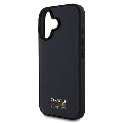 Apple iPhone 16 Kılıf Redbull Orjinal Lisanslı M-safe Şarj Özellikli Karbon Fiber Tasarımlı Parlayan Logolu Kapak