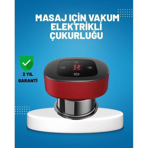 Elektrikli Vakumlu Çukurluk Masaj Aleti Isıtmalı Ve Kırmızı Işıklı Terapi Seti