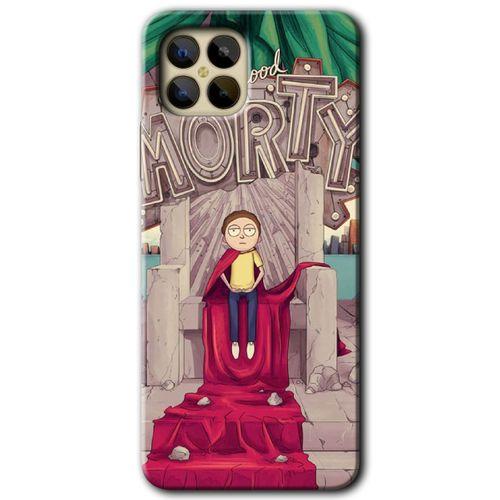 Omix X600 Kılıf HD Desen Baskılı Arka Kapak - Morty