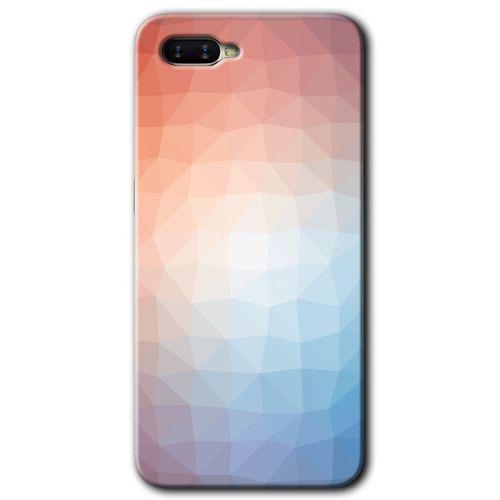 Potkal Hediye Fabrikası Oppo Rx 17 Neo Kılıf HD Desen Baskılı Arka Kapak - Polygon Graident 3